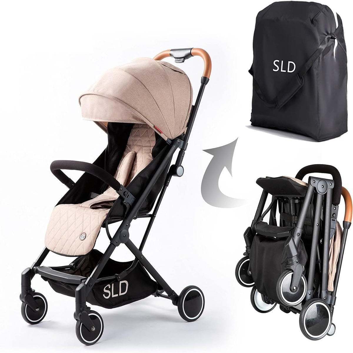 Teknum Travel Lite Stroller SLD by Teknum Khaki