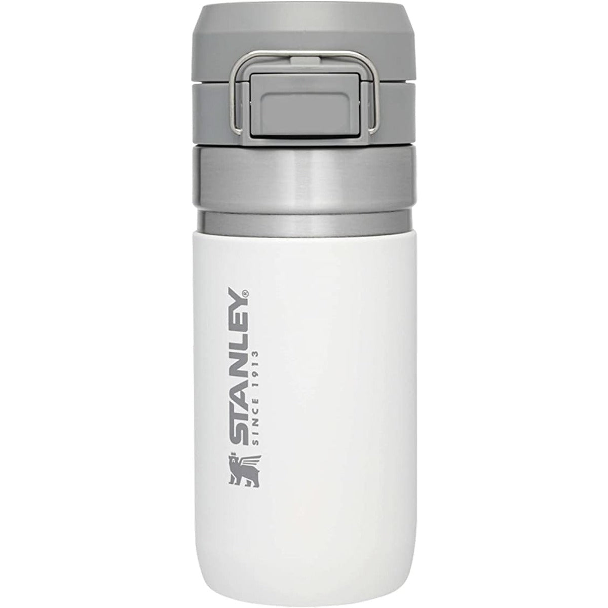 Stanley Quick Flip Water Bottle .47L / 16OZ Polar â€“ Leakproof | Stainless Steel Water Bottle | Push Button Locking Lid | BPA FREE | Cup Holder Compatible | Dishwasher safe