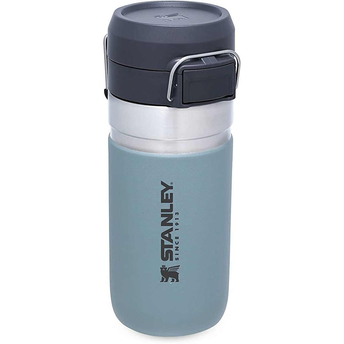Stanley Quick Flip Water Bottle .47L / 16OZ Shale â€“ Leakproof | Stainless Steel Water Bottle | Push Button Locking Lid | BPA FREE | Cup Holder Compatible | Dishwasher safe