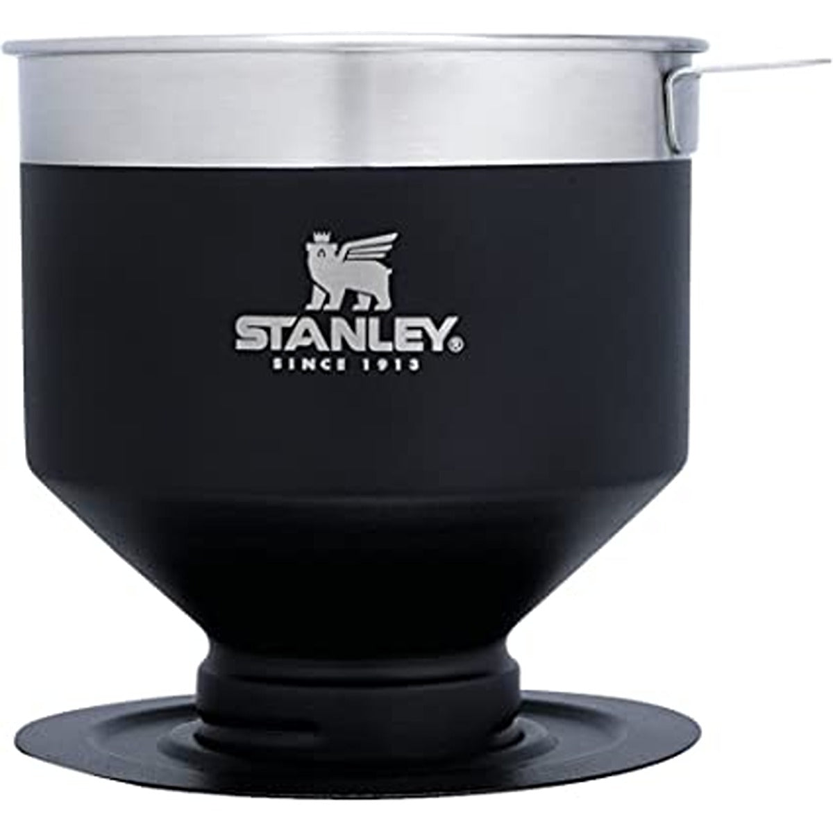 Stanley Perfect Brew Pour Over Matte Black Pebble â€“ Makes 1-6 Cups - Reusable Filter - No Disposable Paper Filters Needed - BPA-Free - Easy-Clean Stainless Steel & Detachable Filter