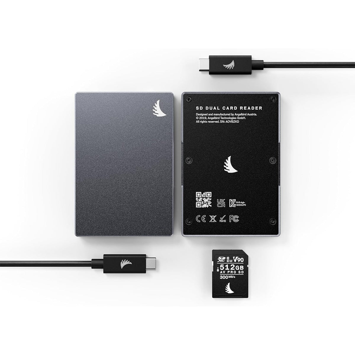 AngelBird Angelbird SD Dual Card Reader USB 3.2 Gen 2 Type-C Interface (10 Gb/s)