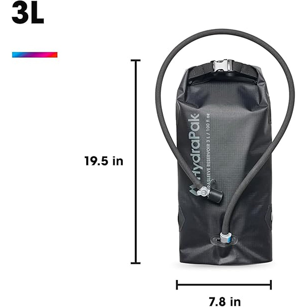 Hydrapak HYDRASLEEVE RESERVOIR 3L - Chasm Black