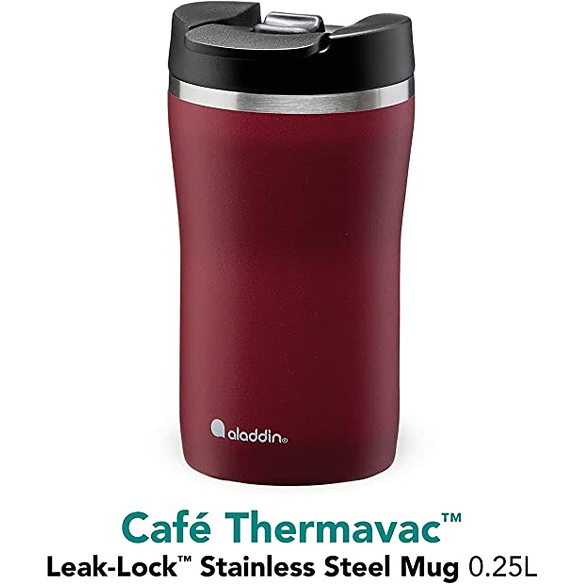 Aladdin Cafأ© Thermavac Leak-Lockâ„¢ SS Mug 0.25L Burgndy Red