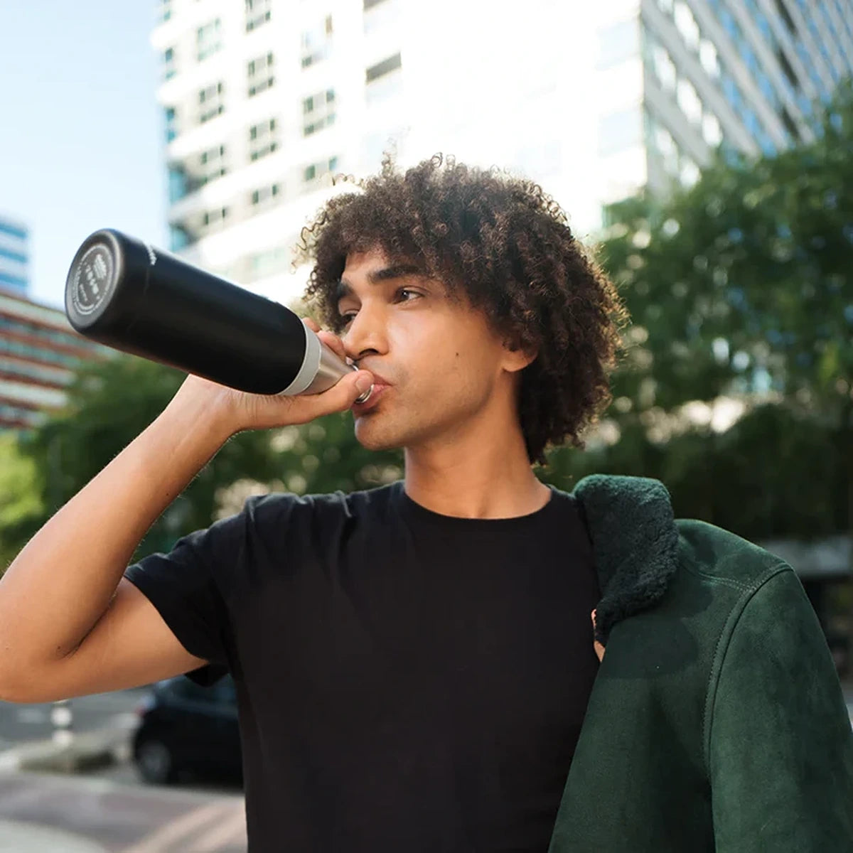 Aladdin Fresco Thermavac Wtr Btl 0.6L Lava Blk