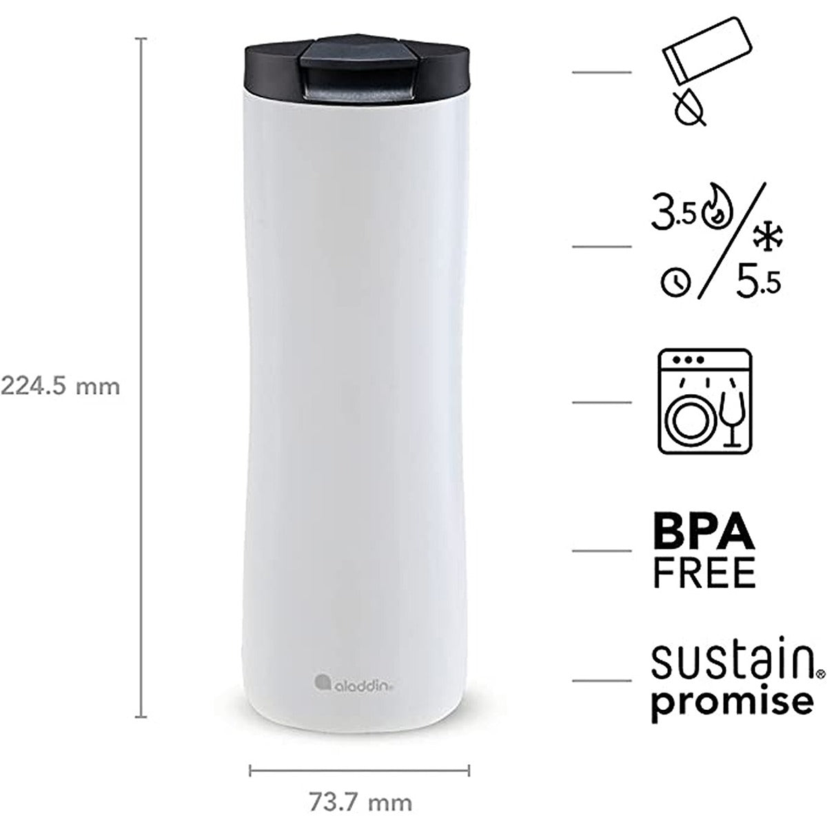 Aladdin .47L Urban Thermavac Mug Gradient White Emea