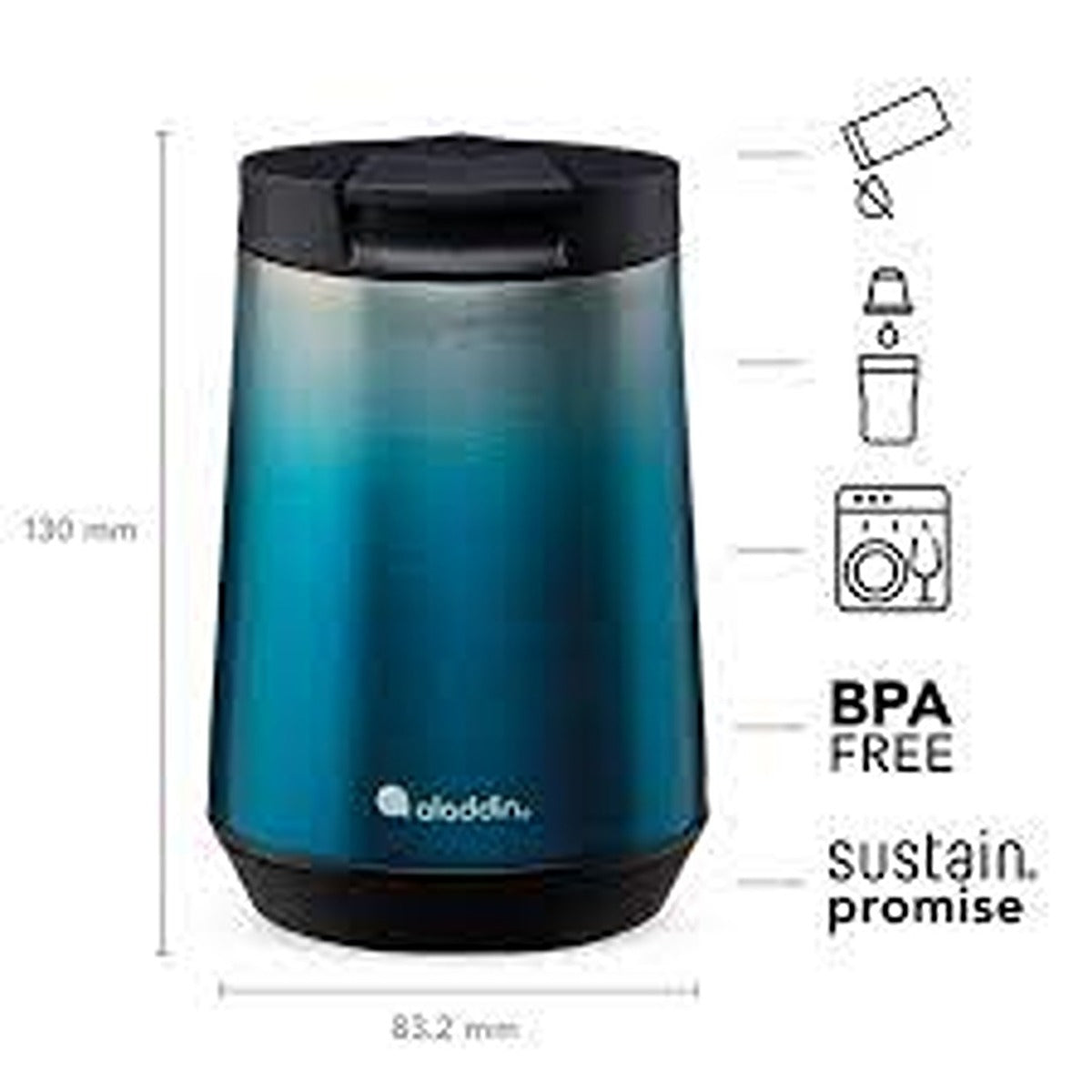 Aladdin Mug Espresso SS 0.25L Gradient Blue