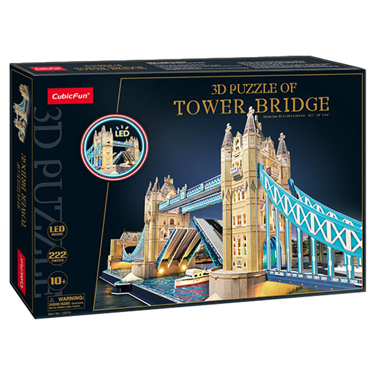 CUBICF 3D-PUZZLE-LED-TOWER-BRIDGE-222PCS-BO