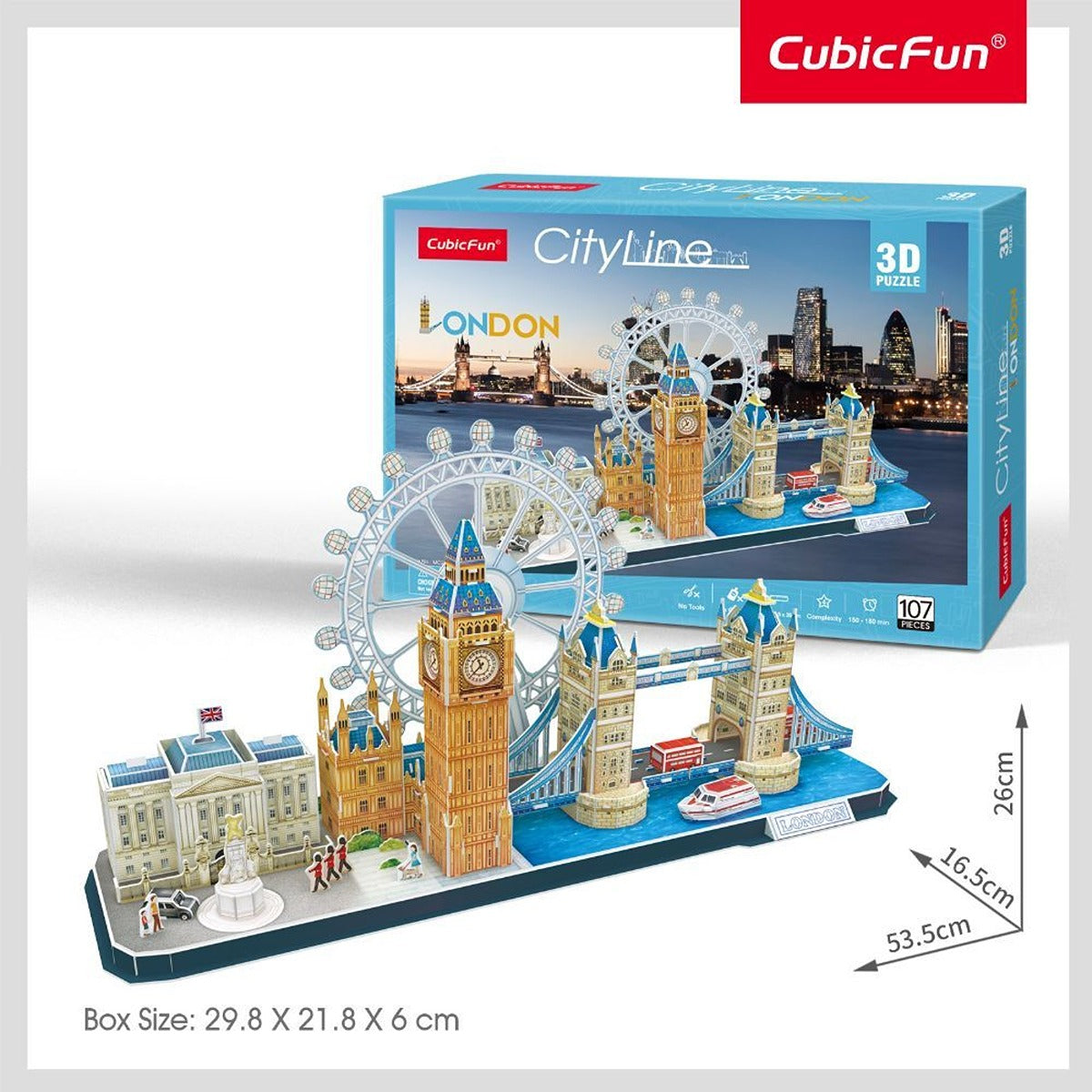 CUBICF 3D-PUZZLE-CITYLINE-LONDON-107PCS