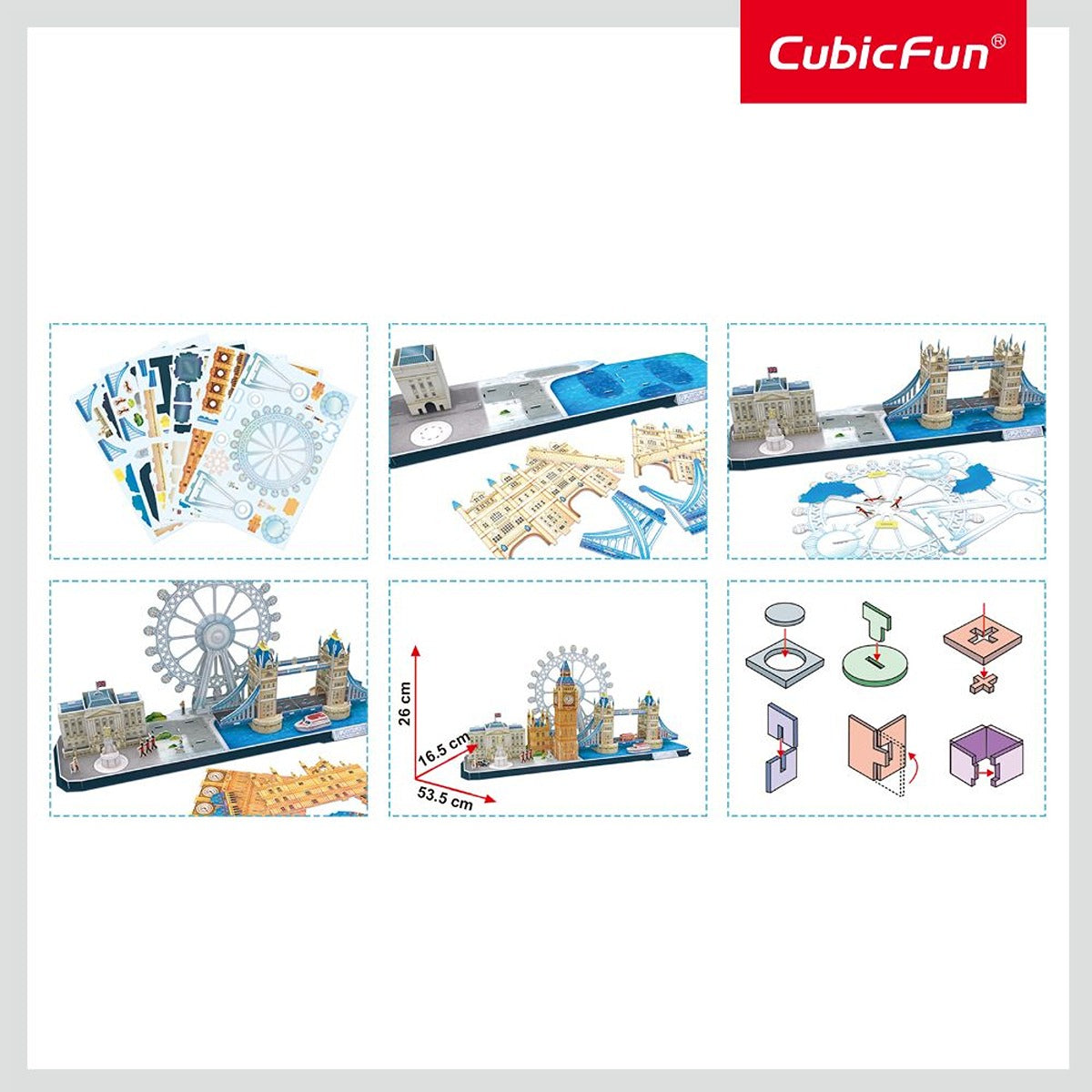 CUBICF 3D-PUZZLE-CITYLINE-LONDON-107PCS