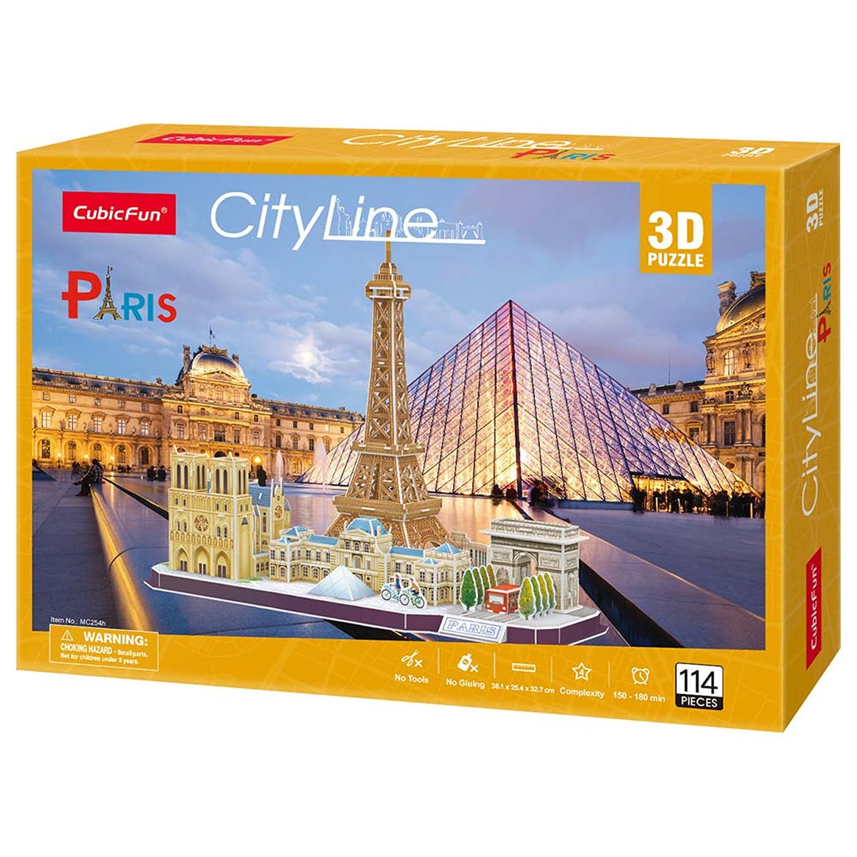 CUBICF 3D-PUZZLE-CITYLINE-PARIS-114PCS