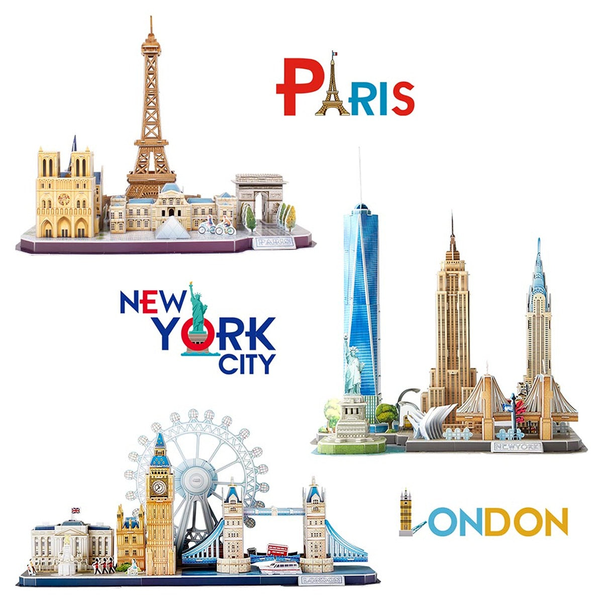 CUBICF 3D-PUZZLE-CITYLINE-PARIS-114PCS