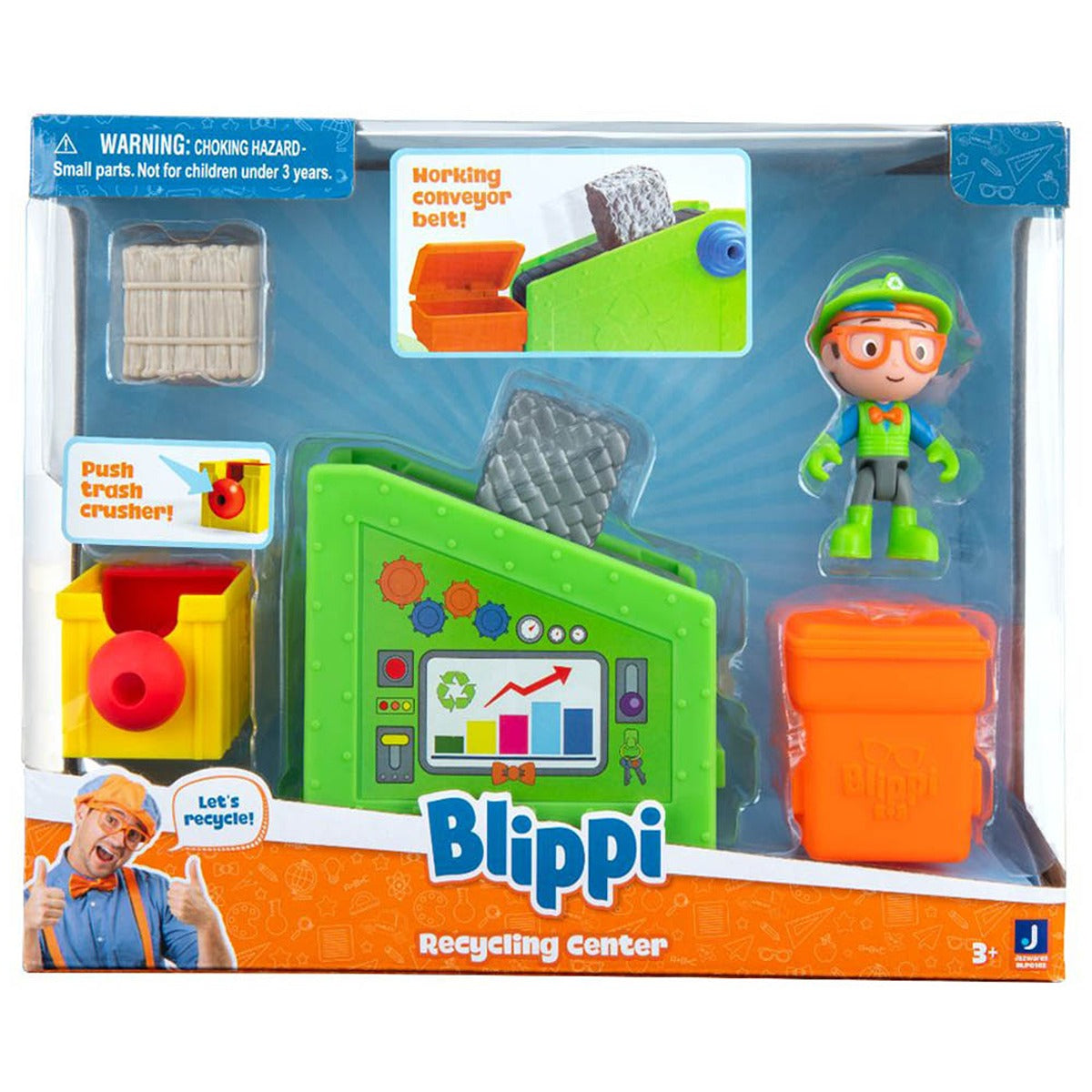 jaswar BLIPPI-LITTLE-RECYCLING-CENTER-PLAYSET