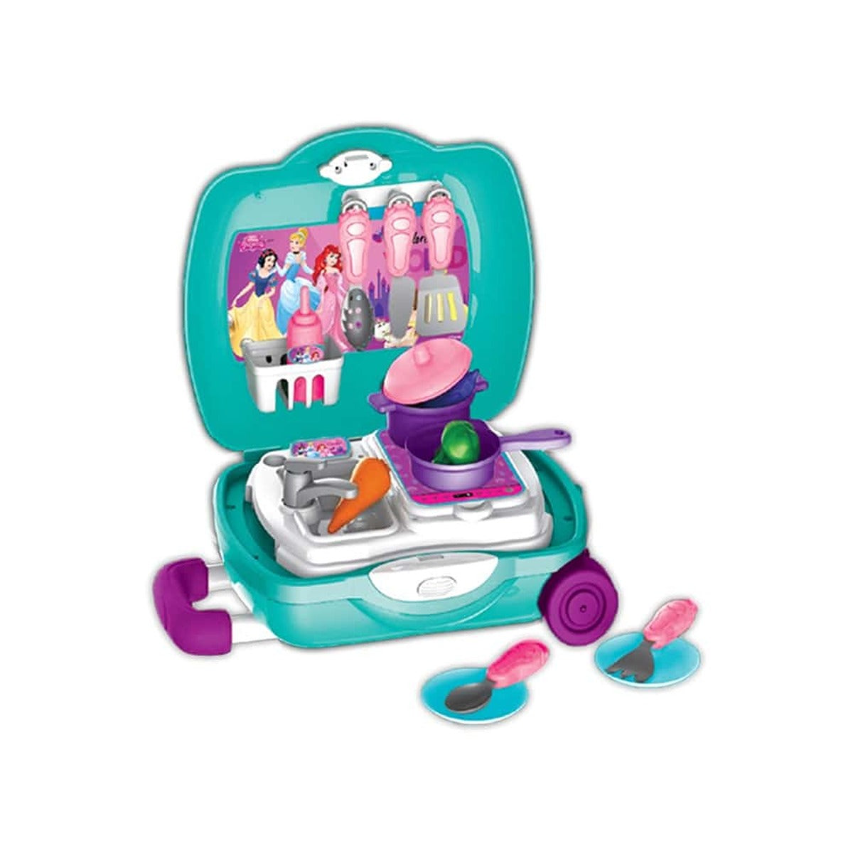 JAKKS DPRINCESS-DELUXE-KITCHEN-TROLLEY-CASE