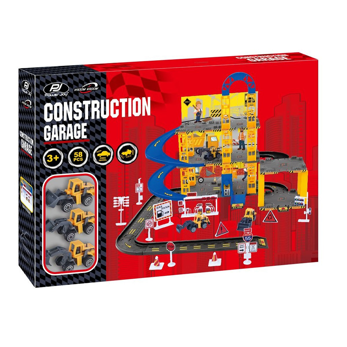 P.JOY PJOY-VVROOM-CONST-GARAGE-WITH-3CARS