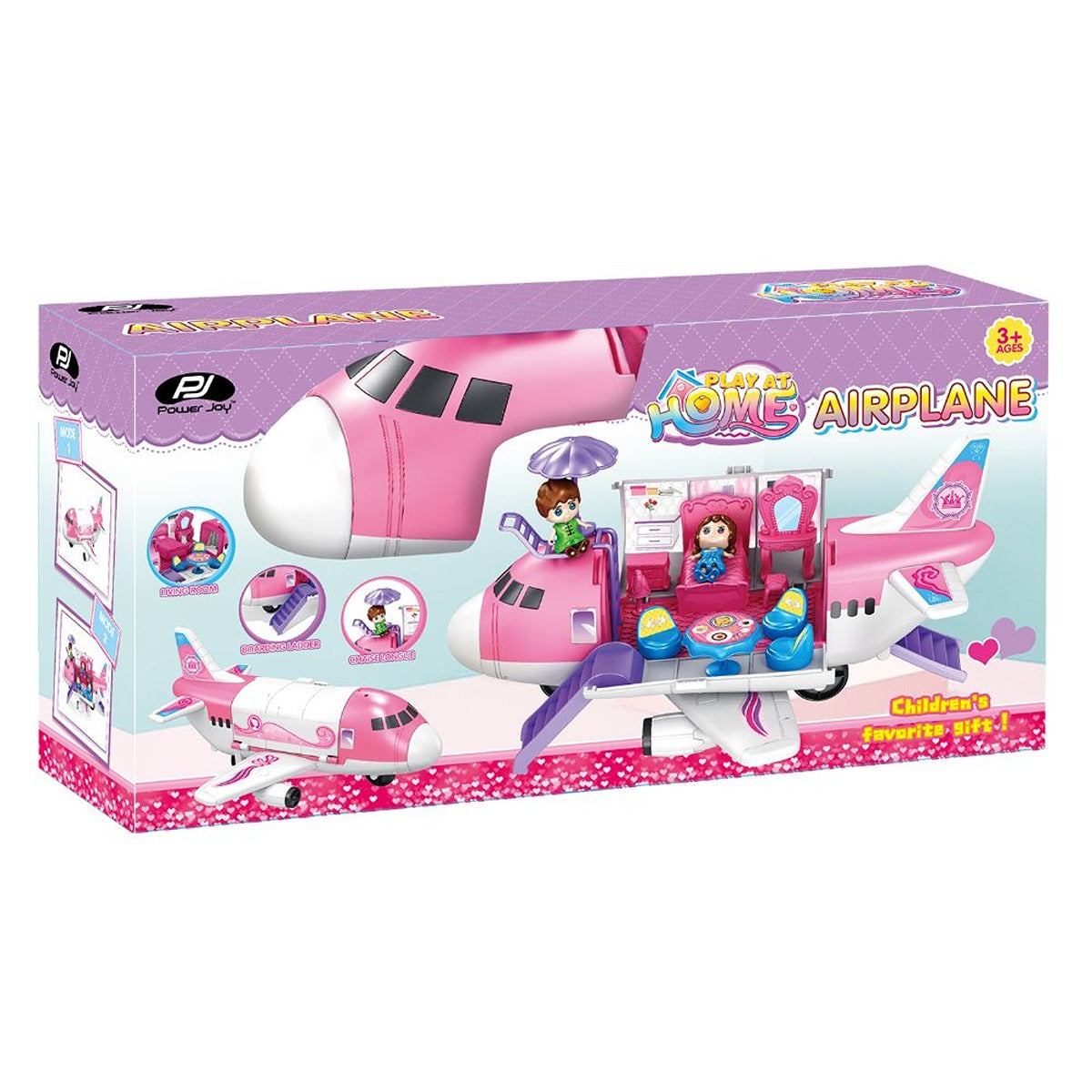 P.JOY PJOY-PLAYHOME-AIRPLANE-PLAYSET-W2DOLLS