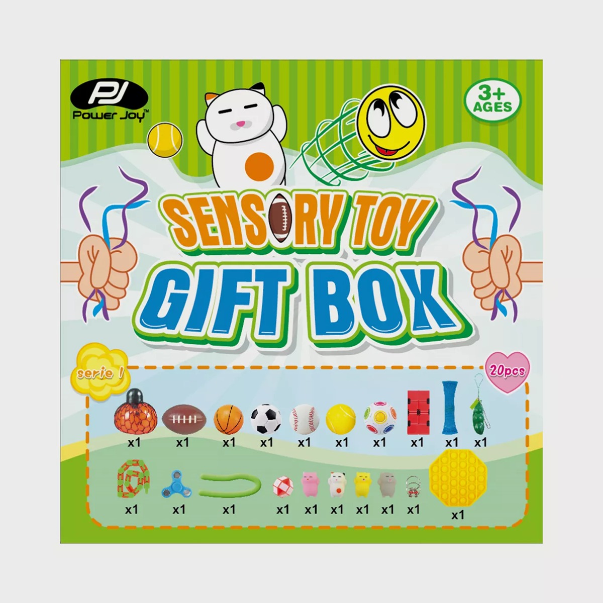 P.JOY PJOY-FIDGET-TOY-GIFT-BOX-20IN1
