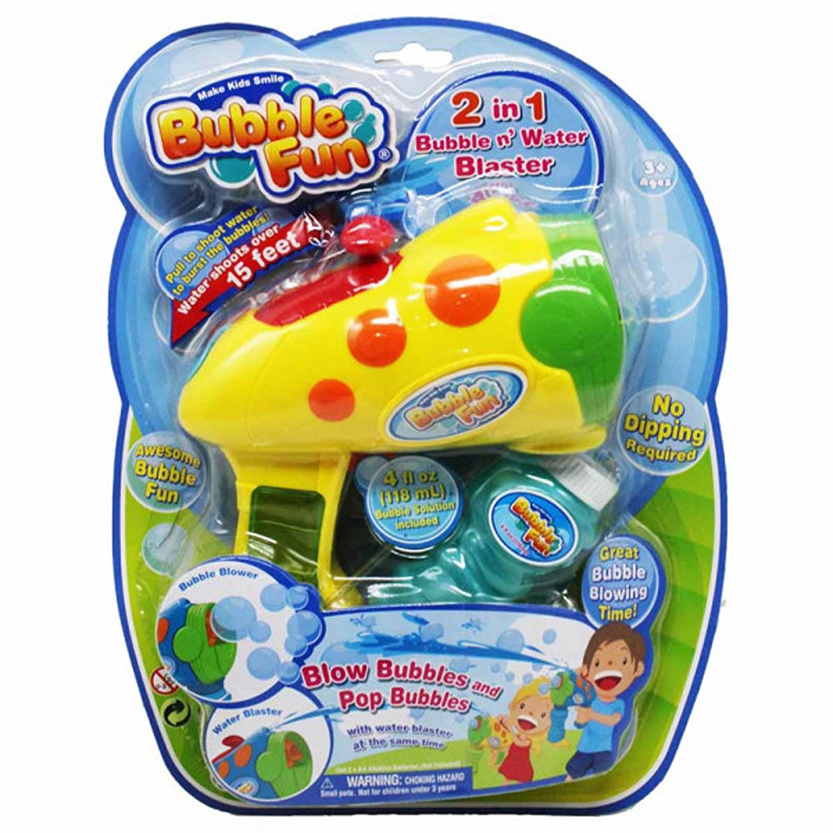 P.JOY PJOY-BUBBLE-GUN-WATER-SQUIRTING-2IN1