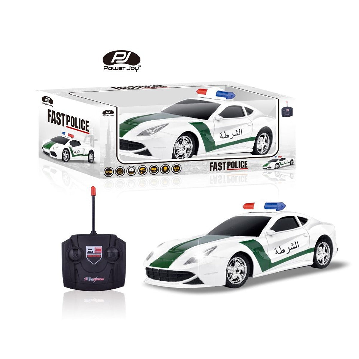 P.JOY PJOY-RC-FAST-POLICE-CAR-118-BO