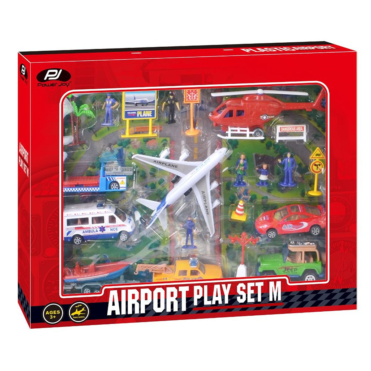P.JOY PJOY-VVROOM-AIRPORT-PLAYSET-M-ASST