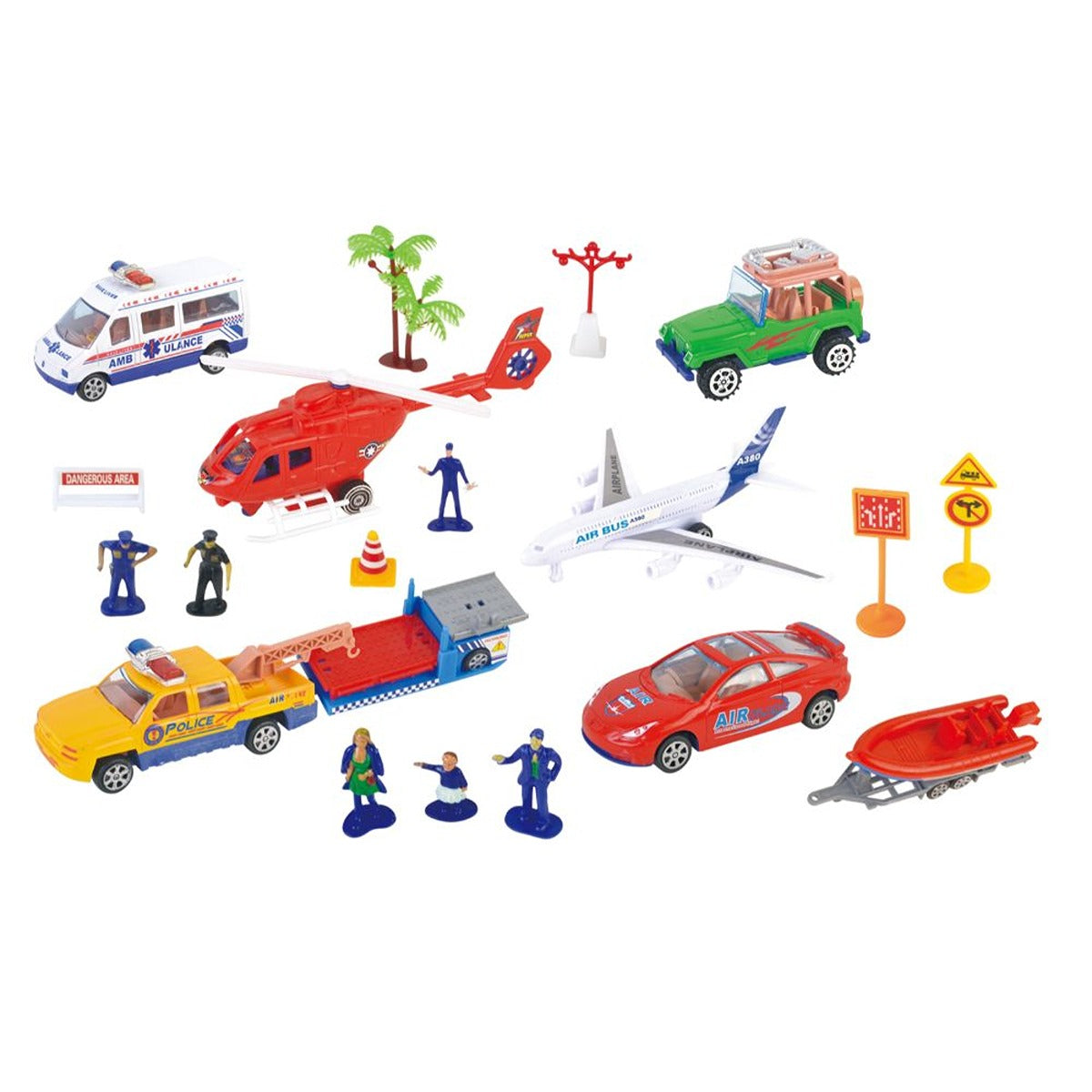 P.JOY PJOY-VVROOM-AIRPORT-PLAYSET-M-ASST