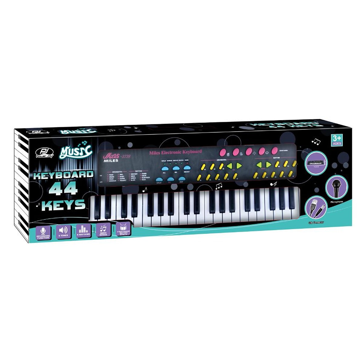 P.JOY PJOY-MUSIC-KEYBOARD-44KEYS-WITH-MIC-BO