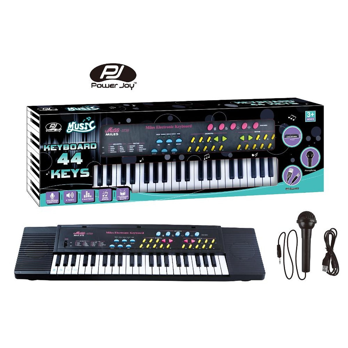 P.JOY PJOY-MUSIC-KEYBOARD-44KEYS-WITH-MIC-BO