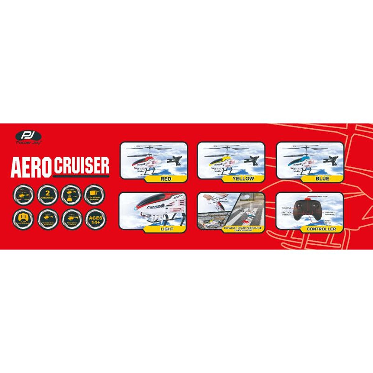 P.JOY PJOY-RC-AERO-CRUISER-2CH-31CM-BPC-3ASST