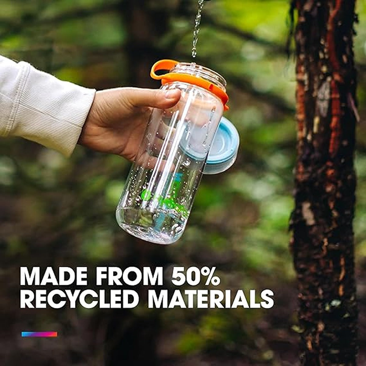 Hydrapak RECON? TWIST & SIP 750ml - Clear / Evergreen & Lime