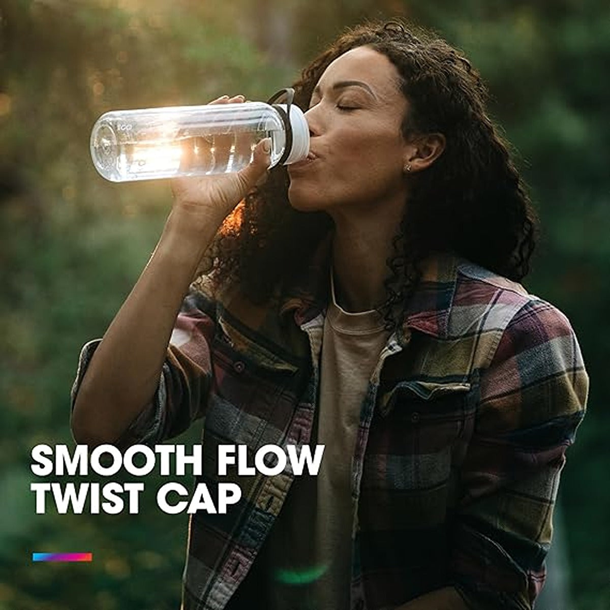 Hydrapak RECON? TWIST & SIP 1.0L - Clear / Evergreen & Lime