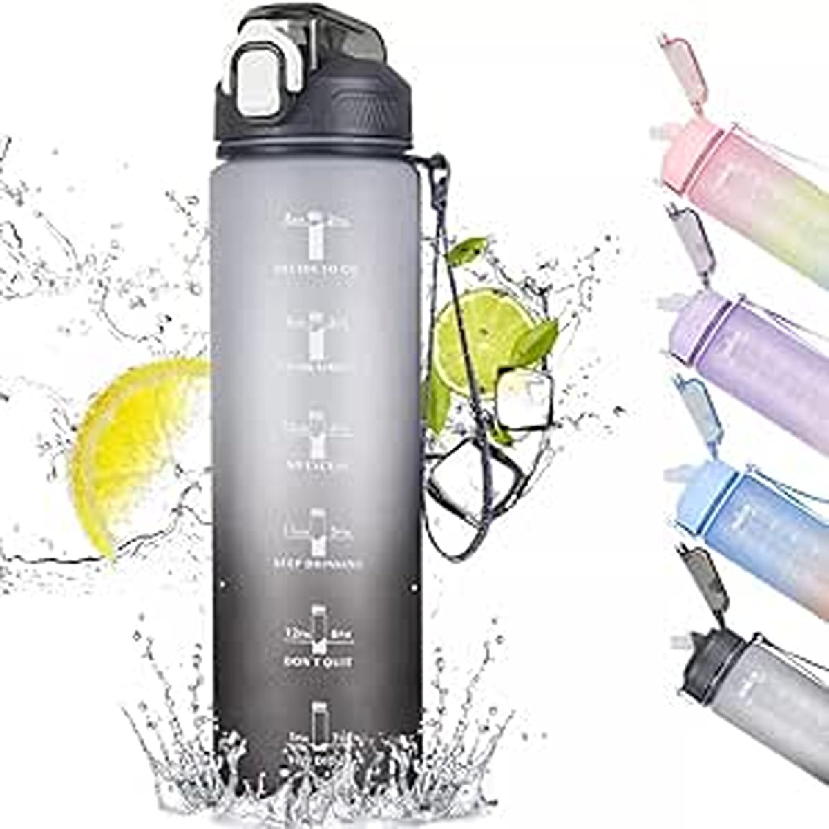 Hydrapak RECON? TWIST & SIP 1.0L - Clear / Black & White
