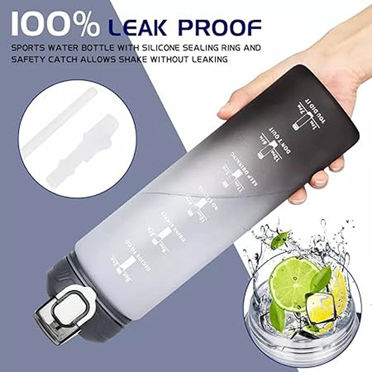 Hydrapak RECON? TWIST & SIP 1.0L - Clear / Black & White