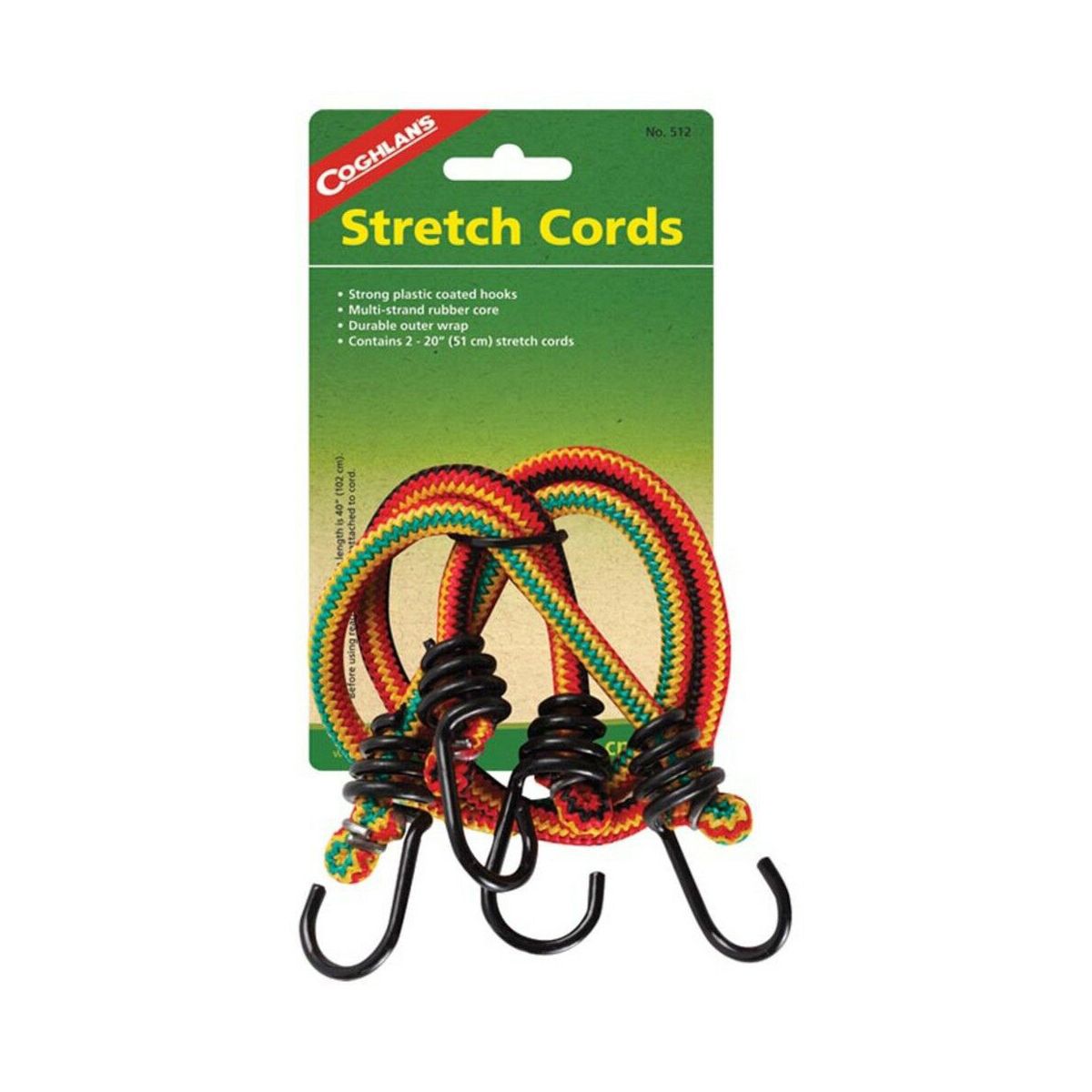 Coghlans 20 inch Stretch Cords - Pkg Of 2.