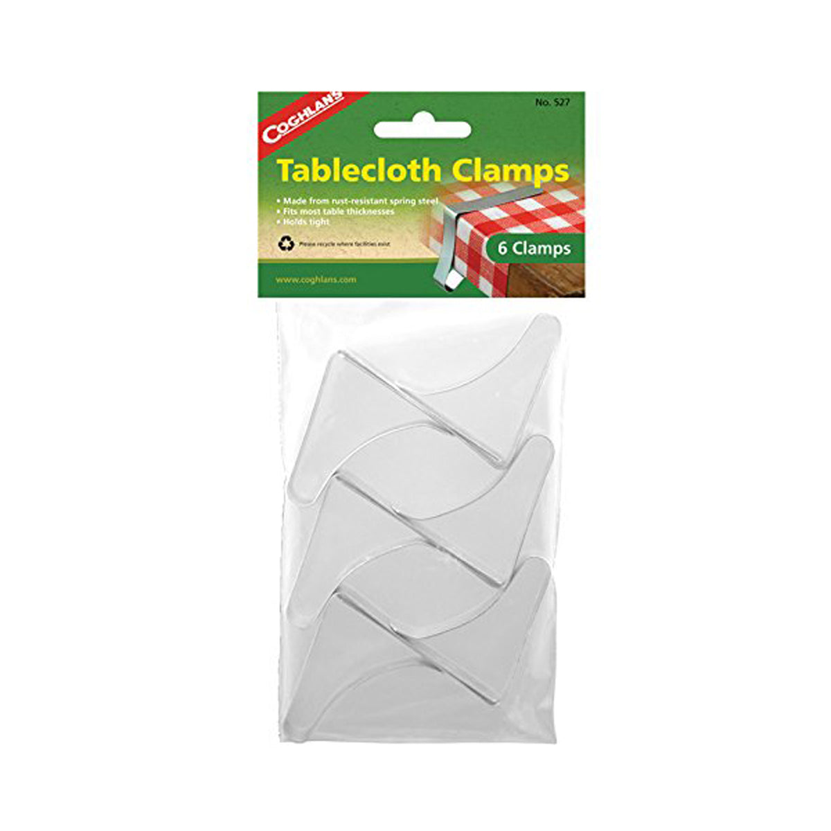 Coghlans Tablecloth Clamps - Pkg Of 6.