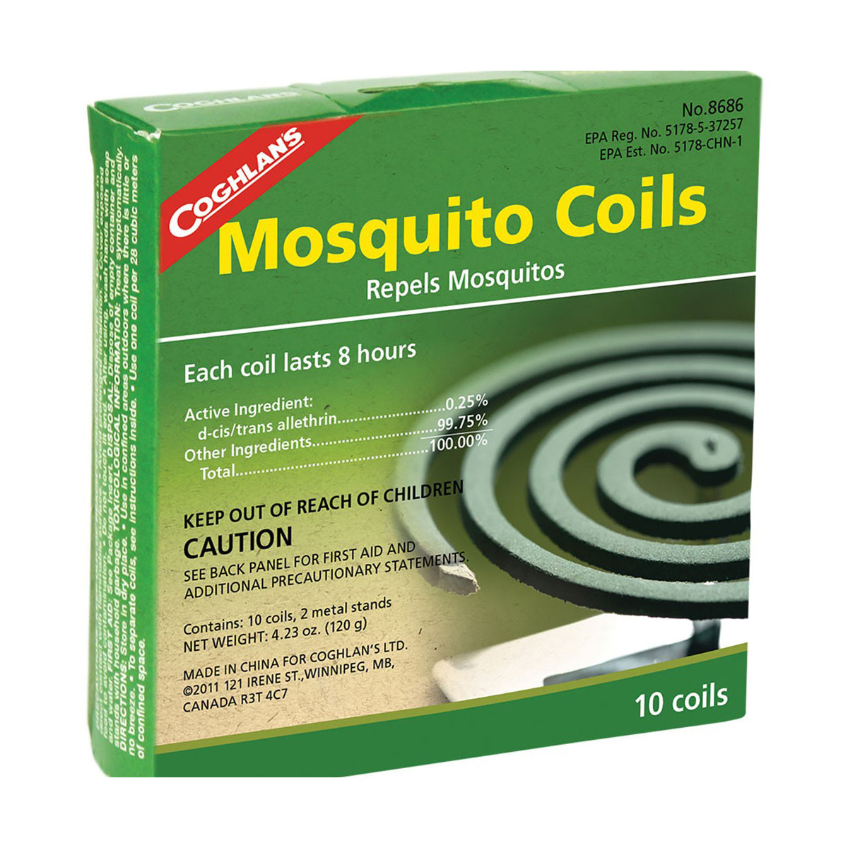 Coghlans Mosquito Coils - Pkg Of 10.