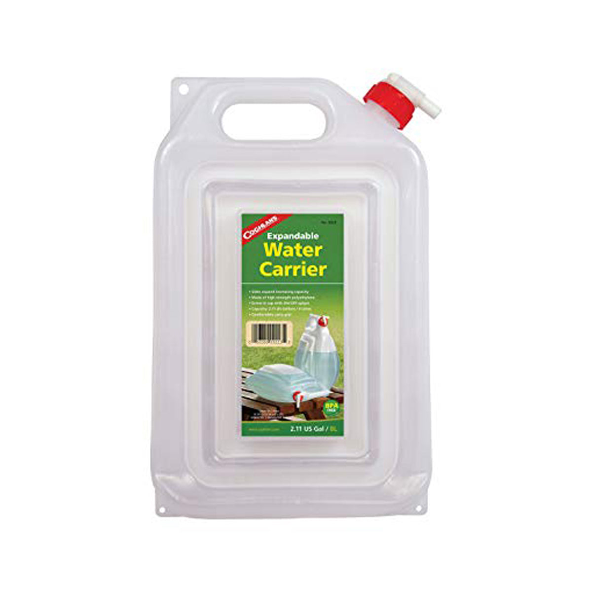Coghlans Expandable Water Carrier - 2 Gallon.