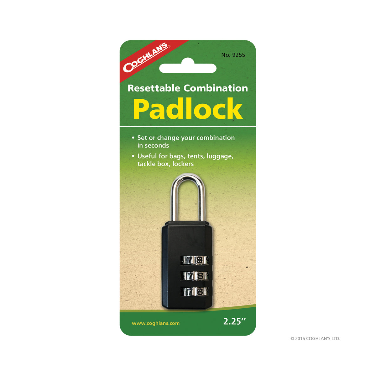Coghlans Padlock - Adjustable.