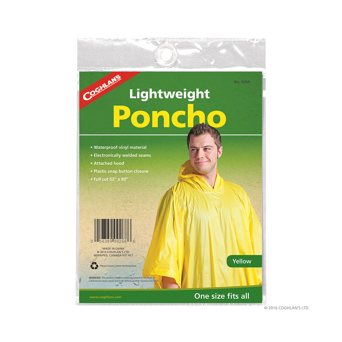 Coghlans Poncho - Yellow