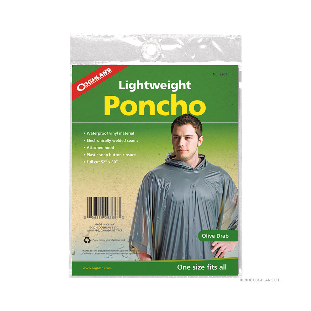 Coghlans Poncho - Olive Drab