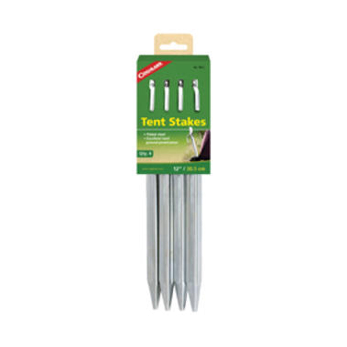 Coghlans 12 inch Steel Tent Stakes - Pkgd.