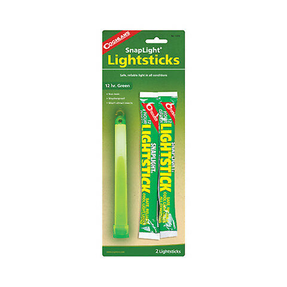 Coghlans Lightsticks - Green - Pkg Of 2.