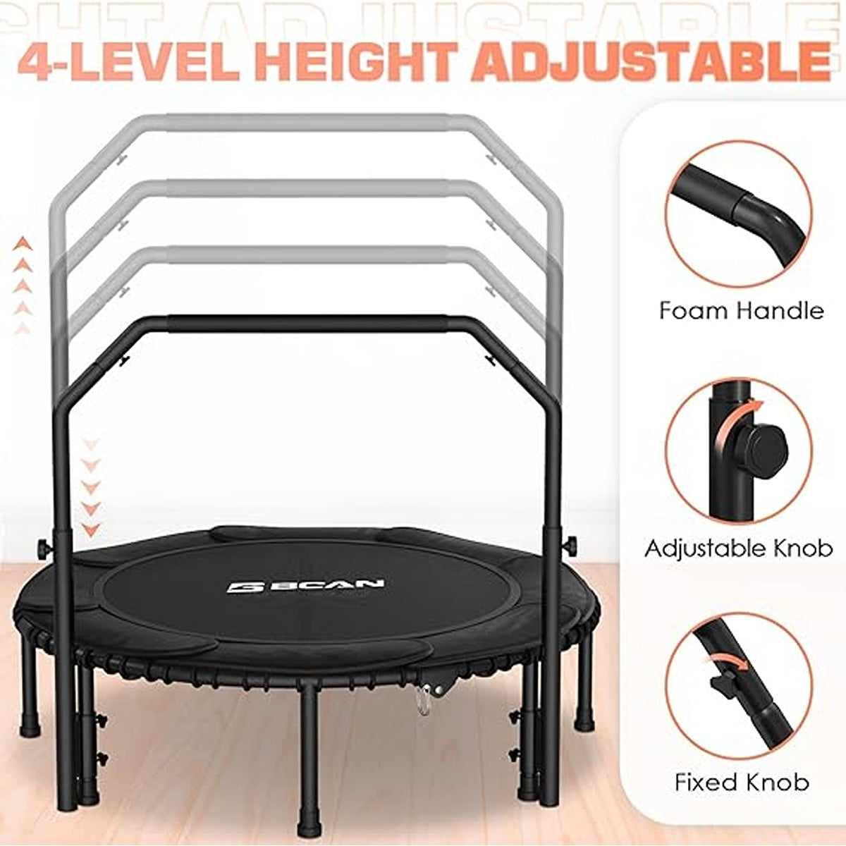 Active Fun Trampolines 10" Trampoline With Enclosure, Weather Cover And Ladder