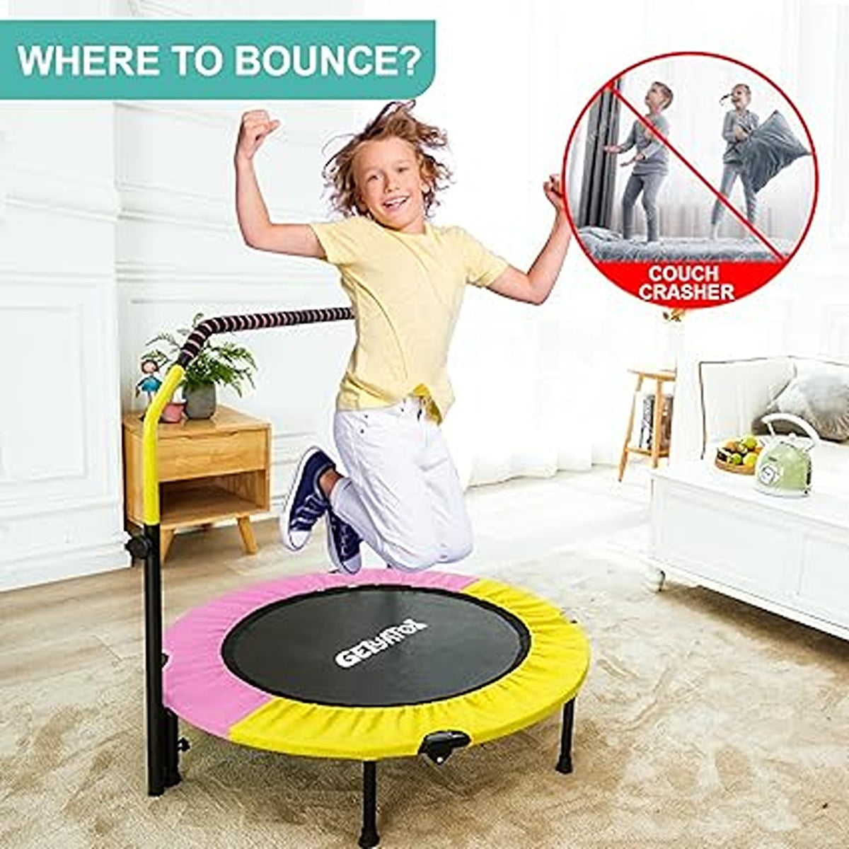 Active Fun Trampolines 12" Trampoline With Enclosure, Weather Cover And Ladder