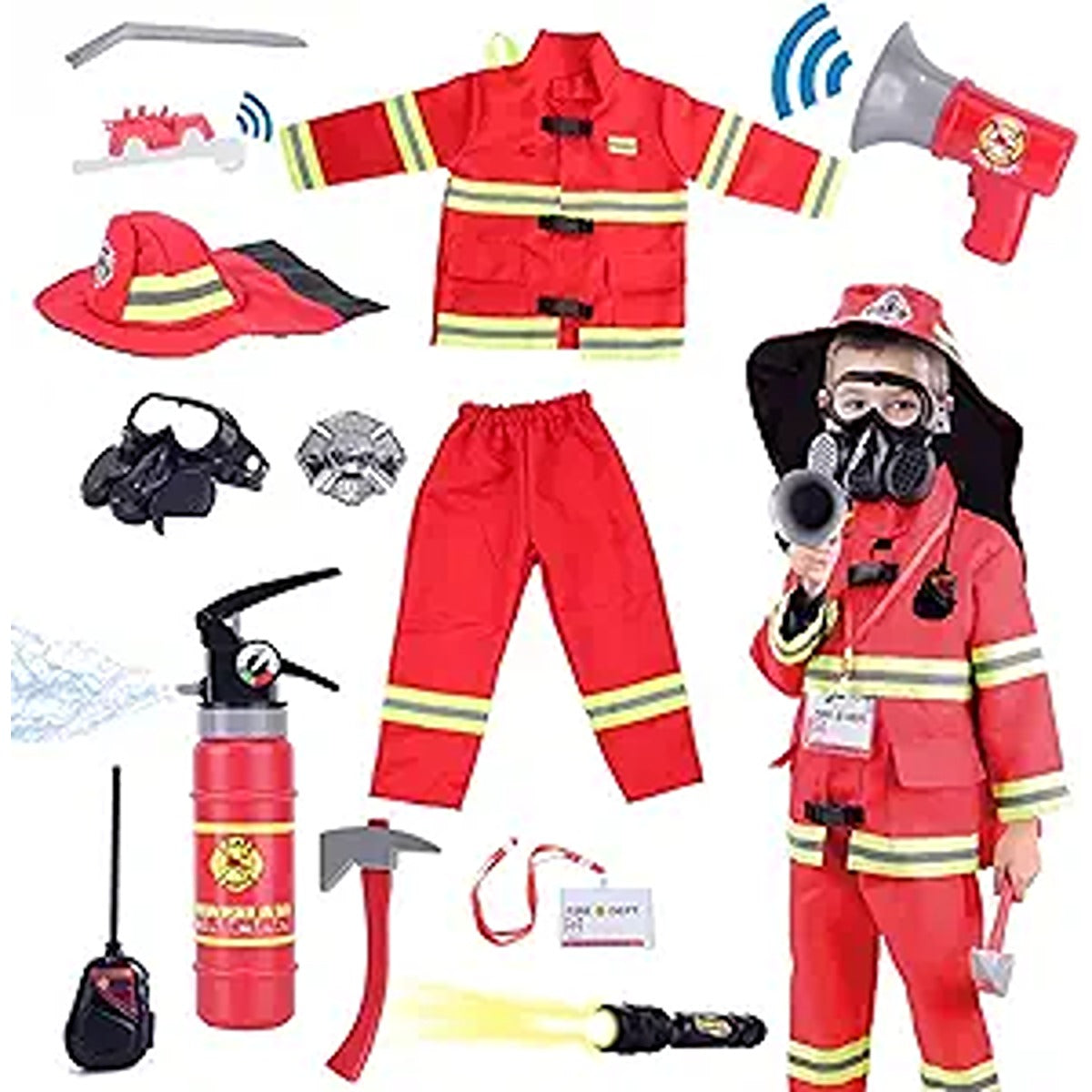 Deqube Deqube ? Firefighter Uniform Costume