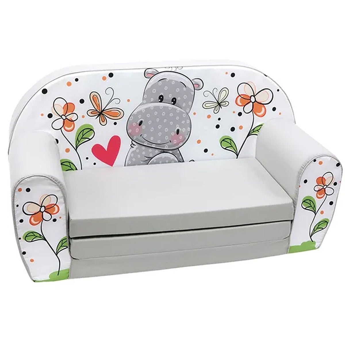 Delsit Sofa Bed Hippo Color Grey