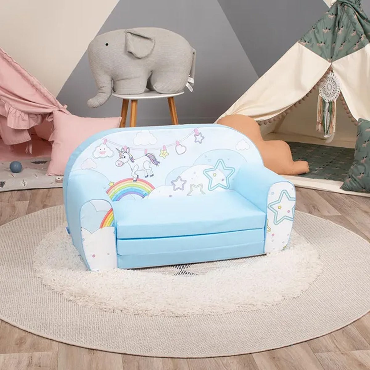 Delsit Delsit Sofa Bed Unicorn / Rainbow