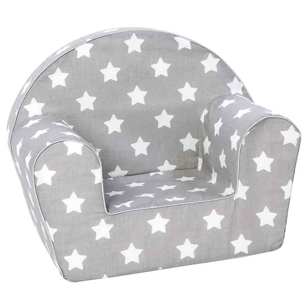 Delsit Arm Chair - Grey With White Stars