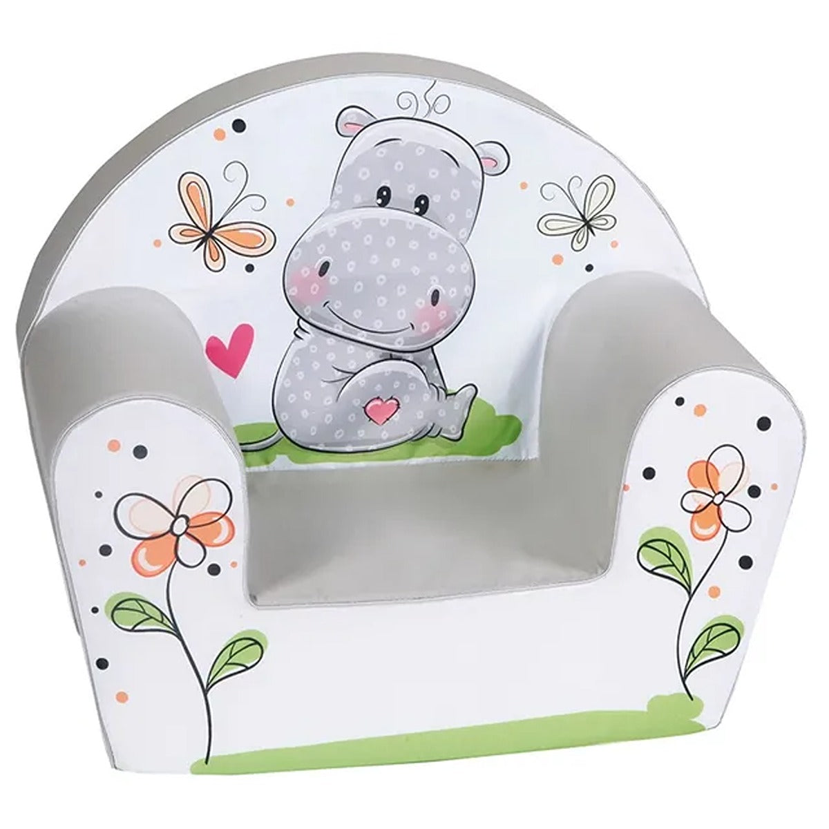 Delsit Arm Chair Hippo Color Grey