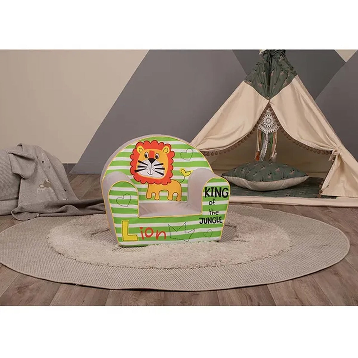 Delsit Arm Chair - Lion