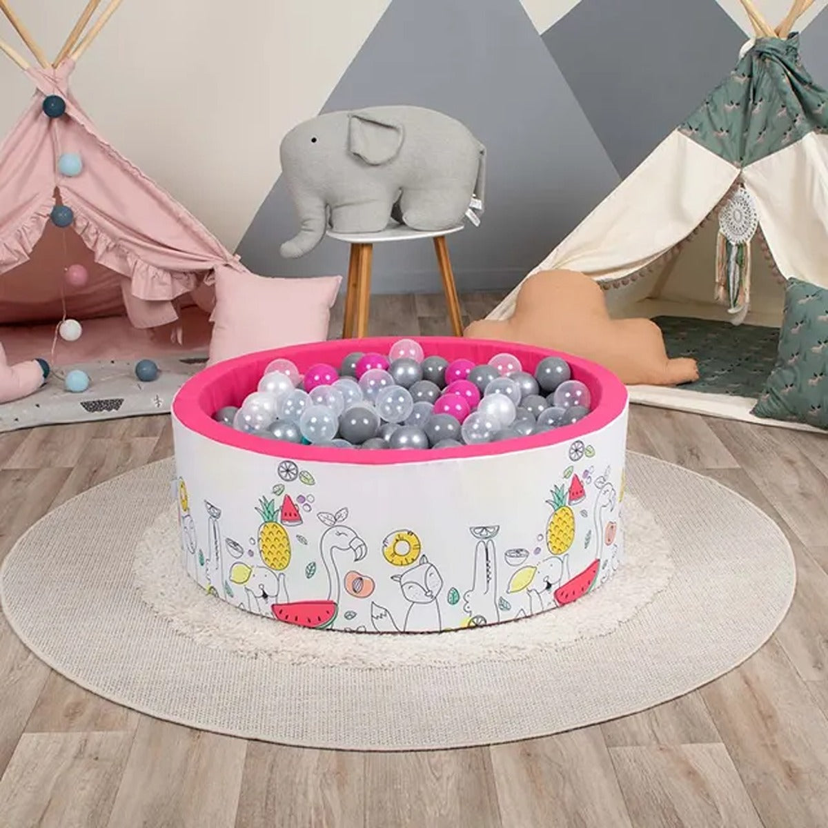 Delsit Delsit Ball Pool Fruits - Flamingos