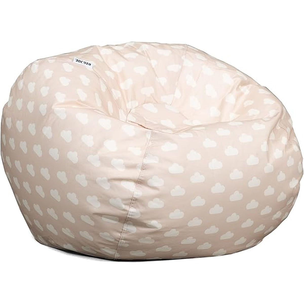 Delsit Bean Chair - Grey With Polka Dots